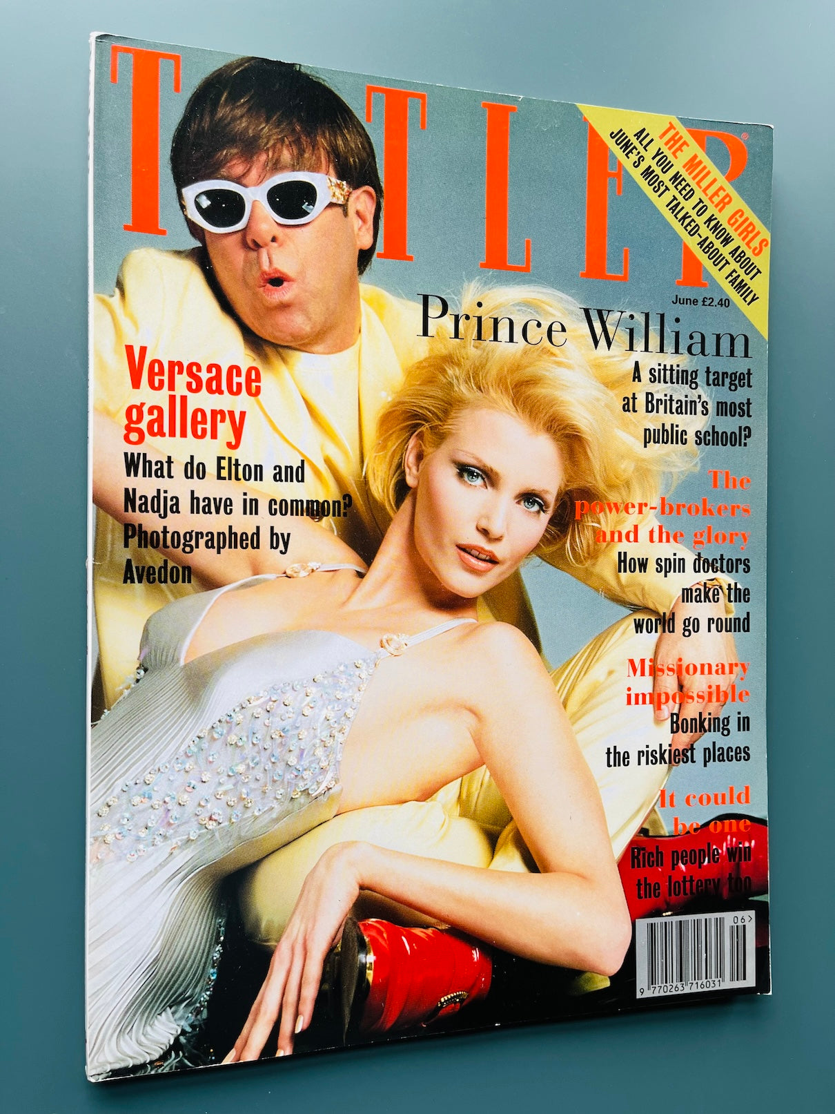 Tatler Magazine - Nadja Auermann ELTON JOHN Deborah Moore