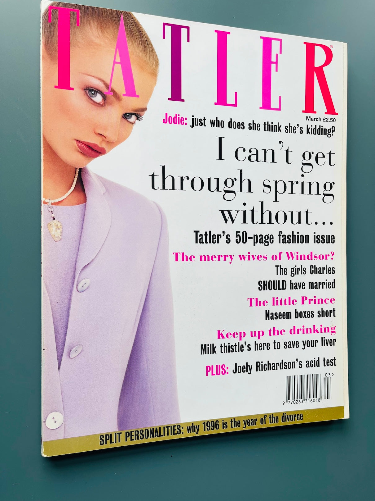 Tatler Magazine - JODIE KIDD Joely Richardson TERI HATCHER