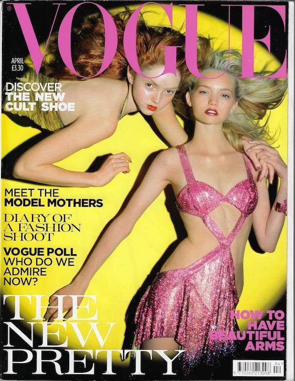 Vogue Magazine April 2004 - Gemma Ward Daria Werbowy Lily Cole