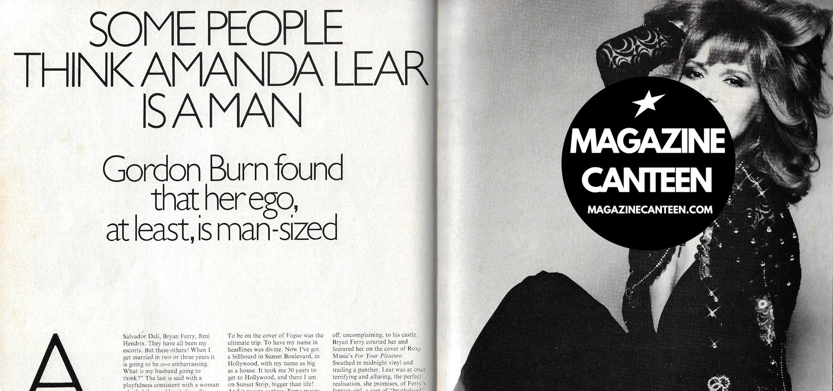 Honey Magazine - AMANDA LEAR Roger Charity WRAPTURES