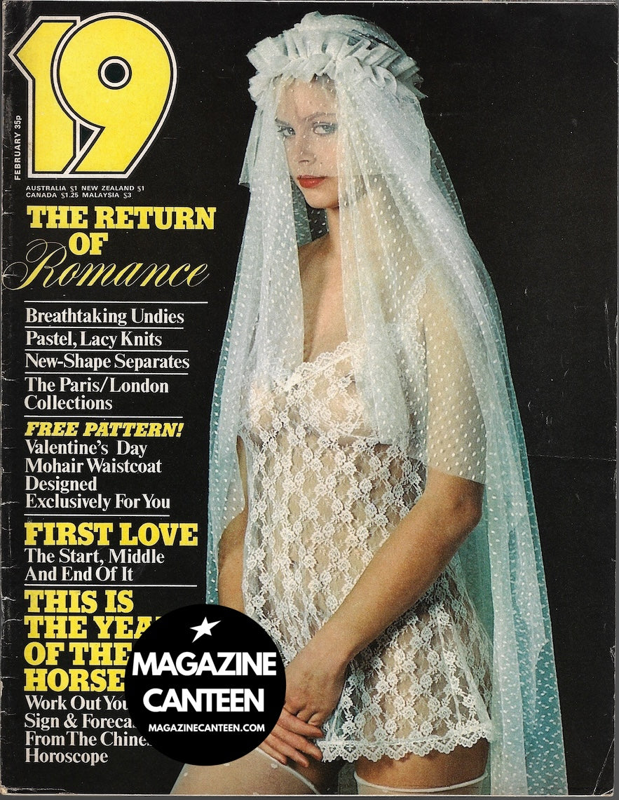 Vivienne Lynne Kenzo Jap Mark Hamill Emmanuelle & Ku Khanh Dior Swanky Modes Alice Cooper Lingerie- 19 Magazine May VINTAGE