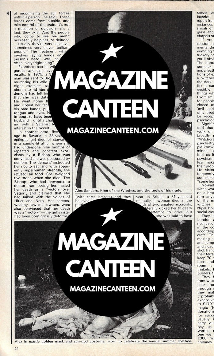 RARE Magazine - ALEX SANDERS The Witch Report WITCHCRAFT Iain McKell