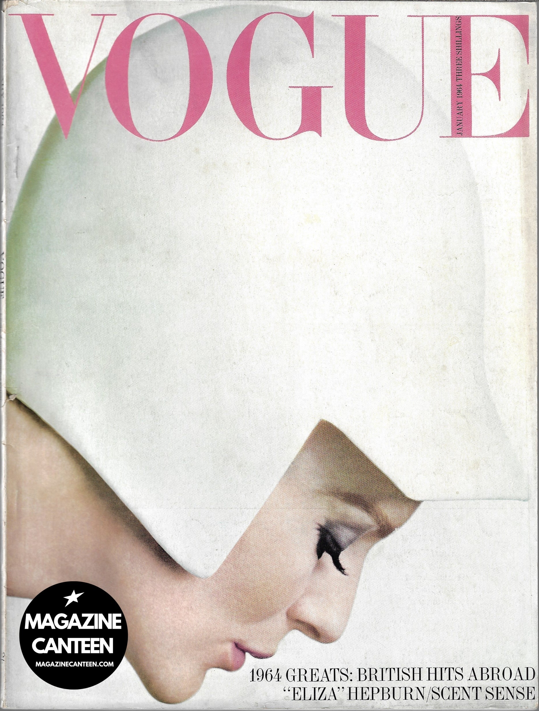 Vogue Magazine January 1964 - Paulene Stone Jean Shrimpton Audrey Hepburn