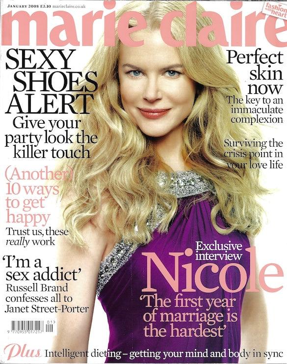Marie Claire Magazine - Nicole Kidman Russel Brand – magazine canteen
