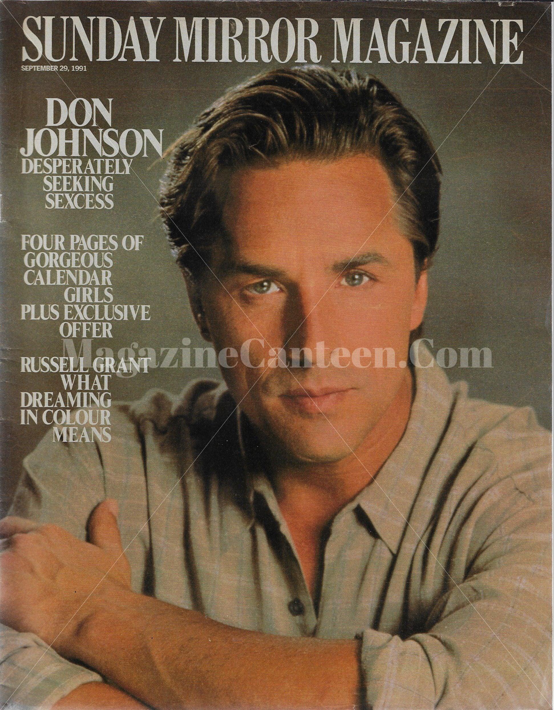 Sunday Mirror Magazine - Don Johnson