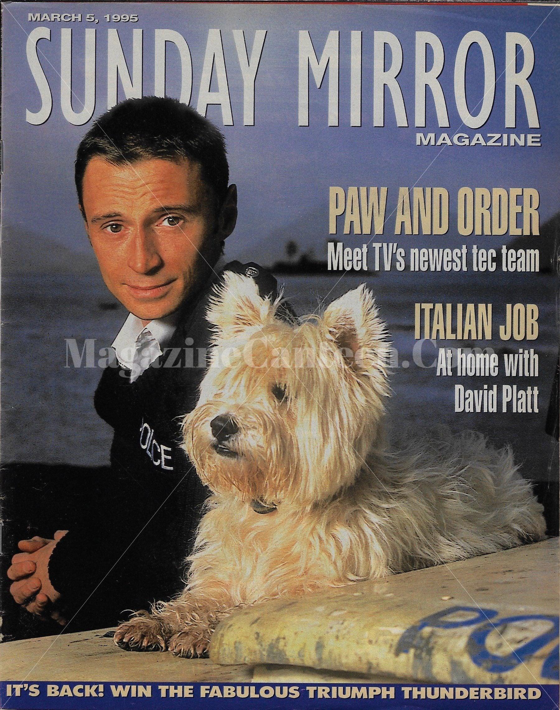 rare Sunday Mirror Magazine - Robert Carlyle