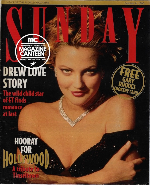 Sunday Magazine - DREW BARRYMORE 1995 ellen von unwerth zebra rug