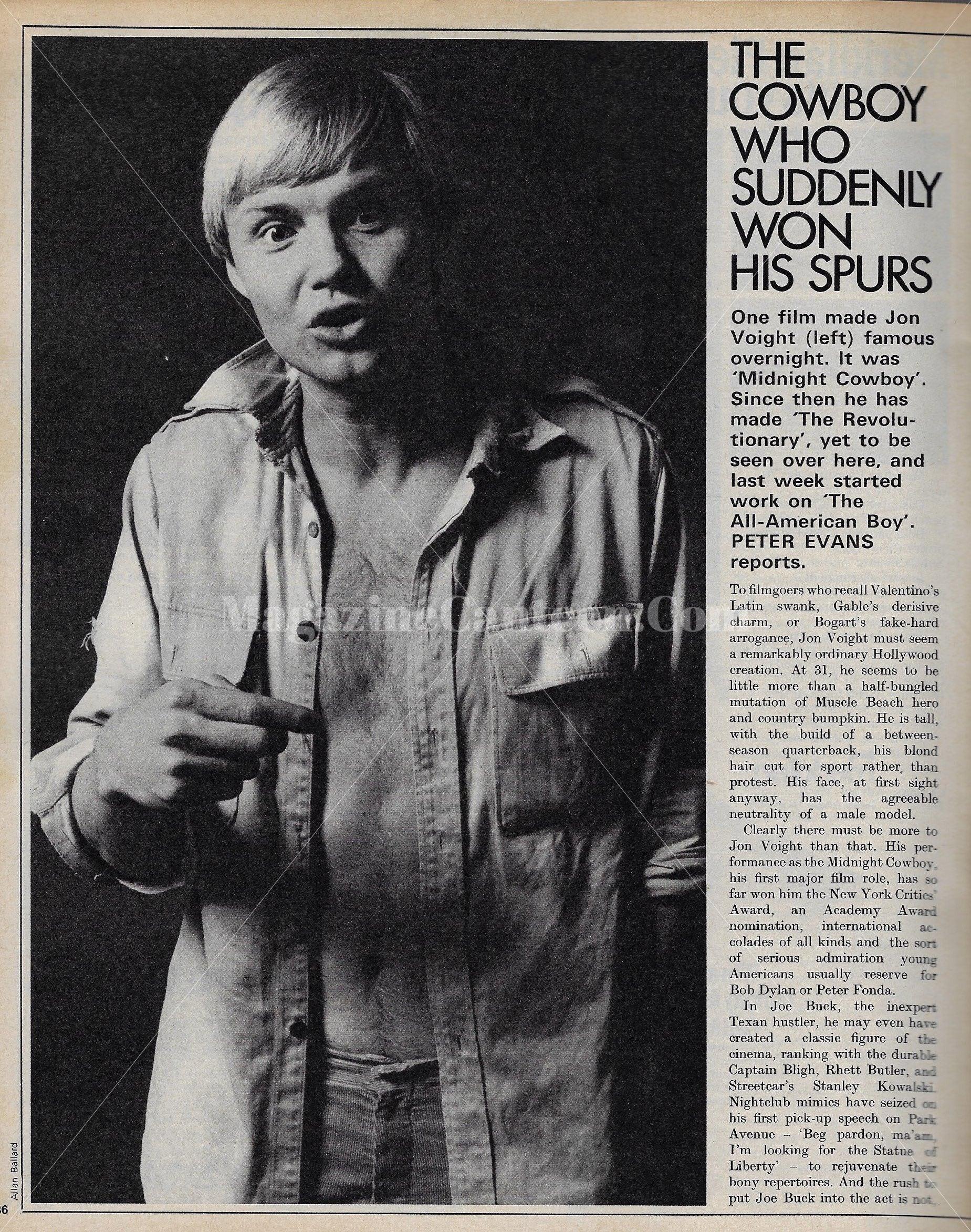 The Observer Magazine - Jon Voight Cowboy