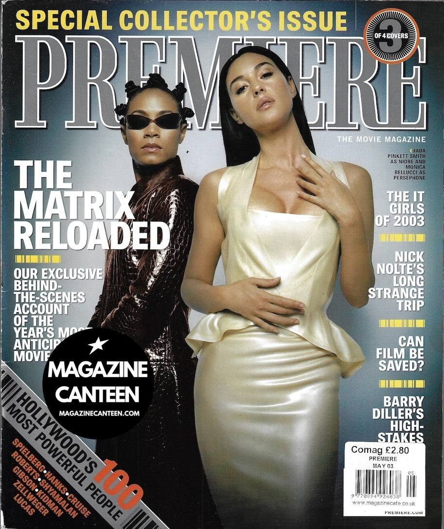 Premiere Magazine Monica Bellucci Matrix 2003