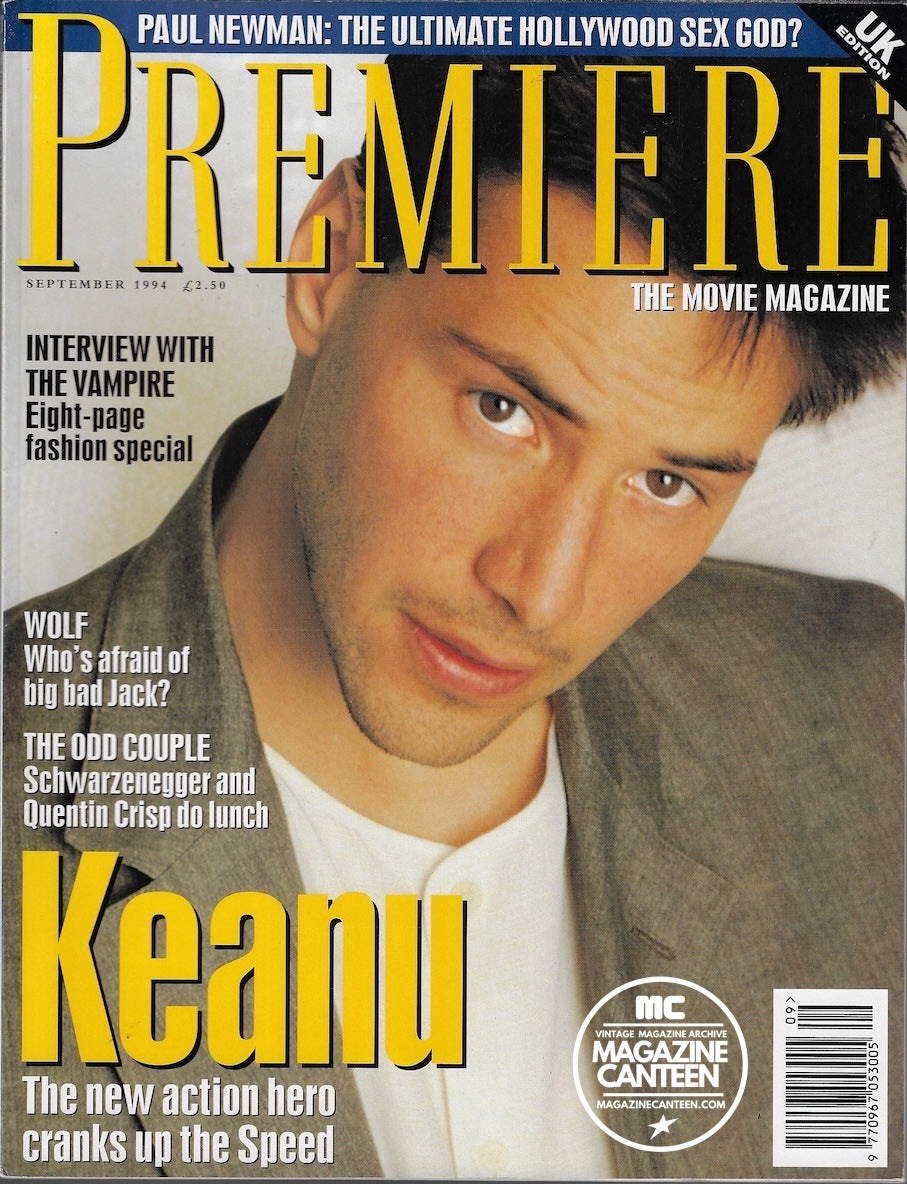 Premiere Magazine - KEANU REEVES Quentin Crisp ARNOLD SCHWARZENEGGER