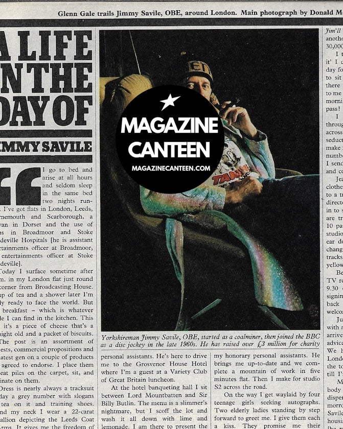 The Sunday Times Magazine - JIMMY SAVILE Don McCullin LIFE DAY