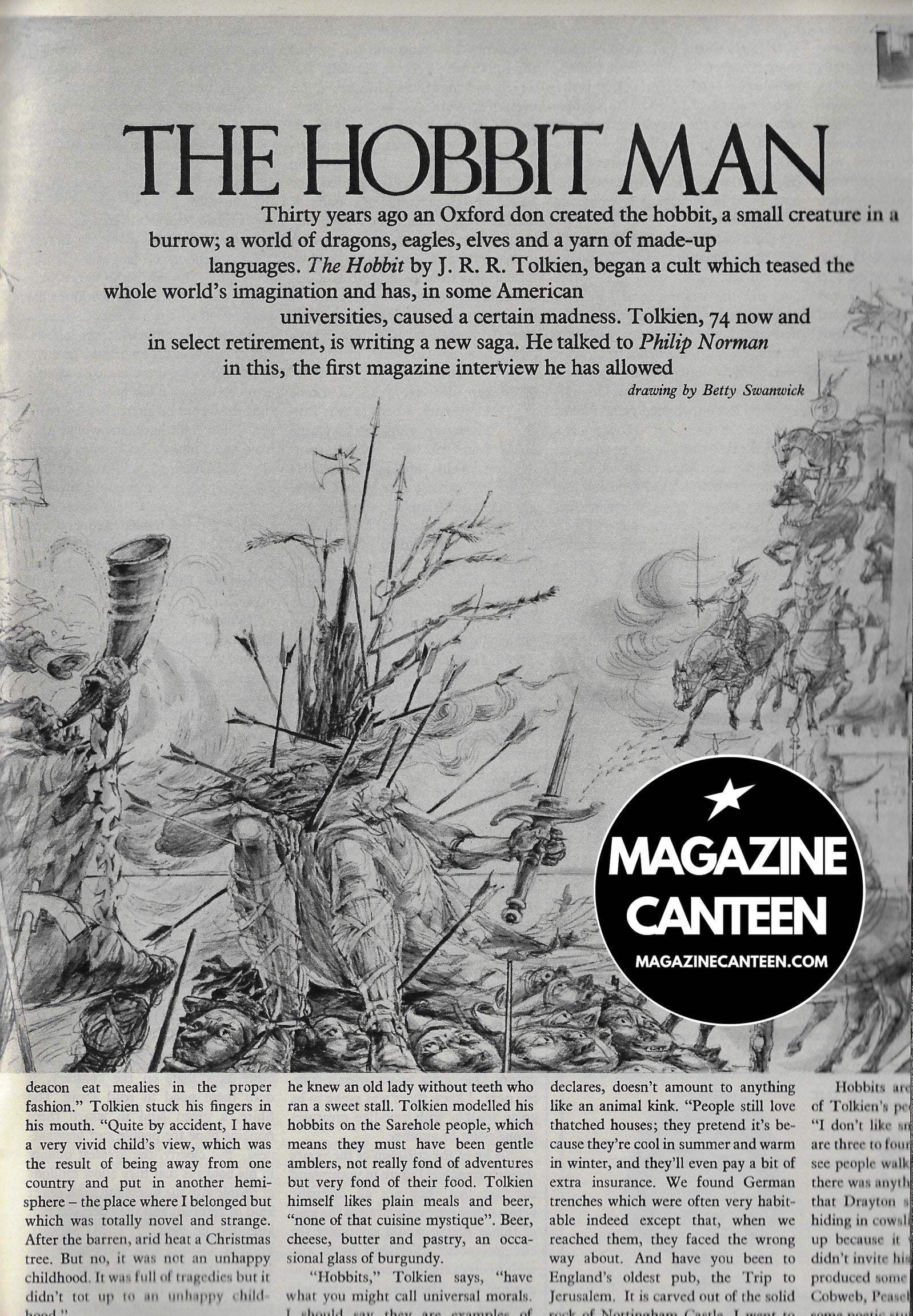 The Sunday Times Magazine - J.R.R Tolkien The Hobbit Man 1967