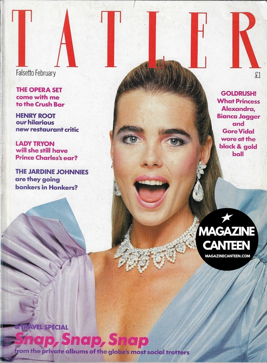 Tatler Magazine - Margaux Hemingway CLIVE ARROWSMITH Lady Tyrone