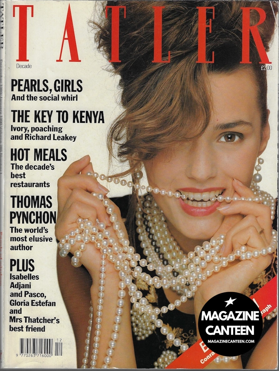 Tatler Magazine - YASMIN LE BON Terry O'Neill ISABELLE ADJANI PASCO