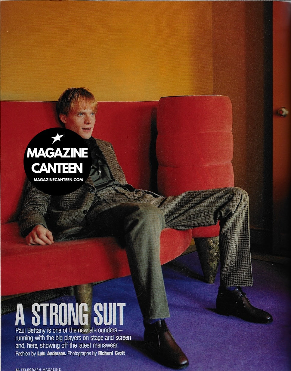 The Telegraph Magazine - PAUL BETTANY A Strong Suit