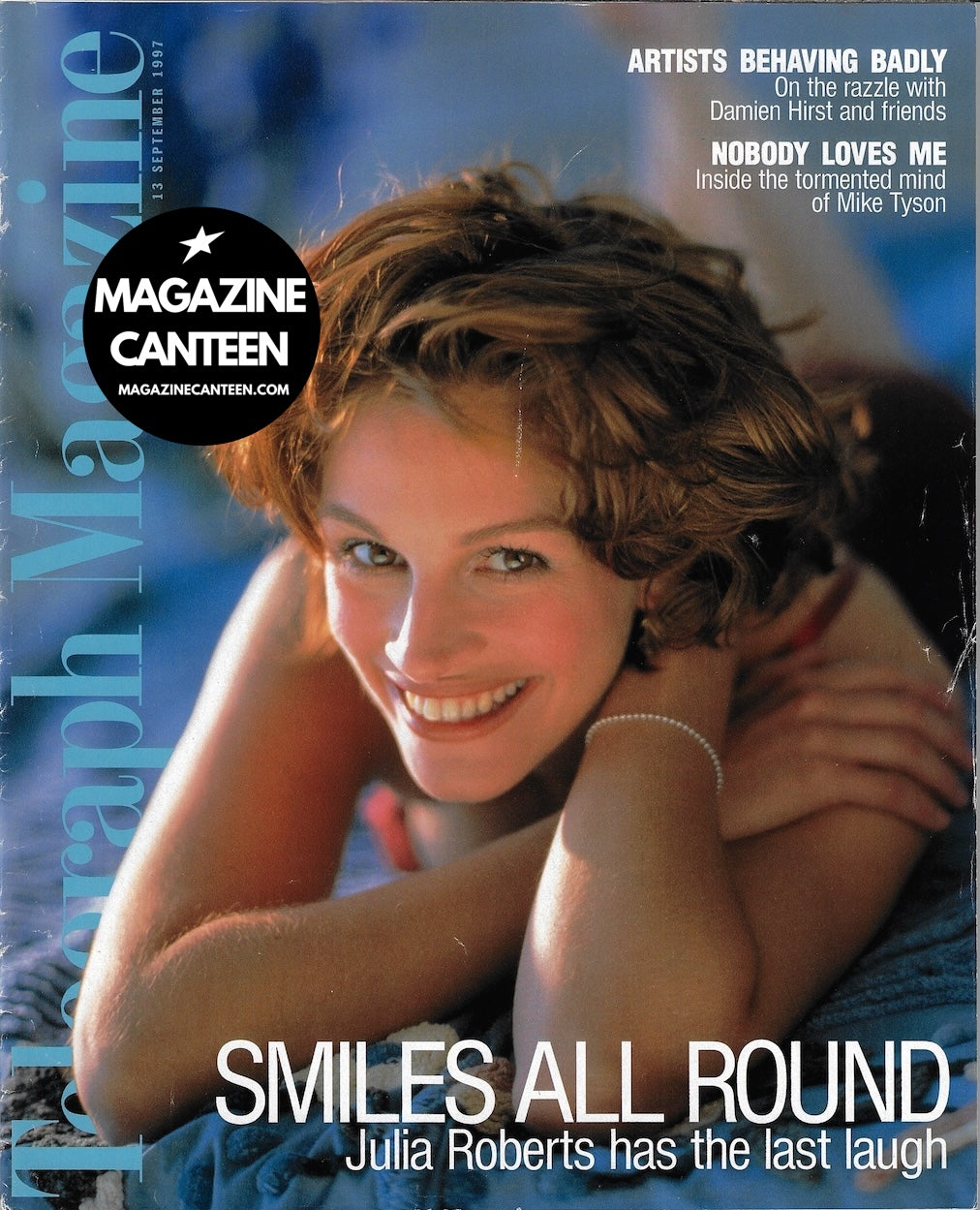 The Telegraph Magazine - Julia Roberts DAMIEN HIRST Tracey Emin SARAH LUCAS