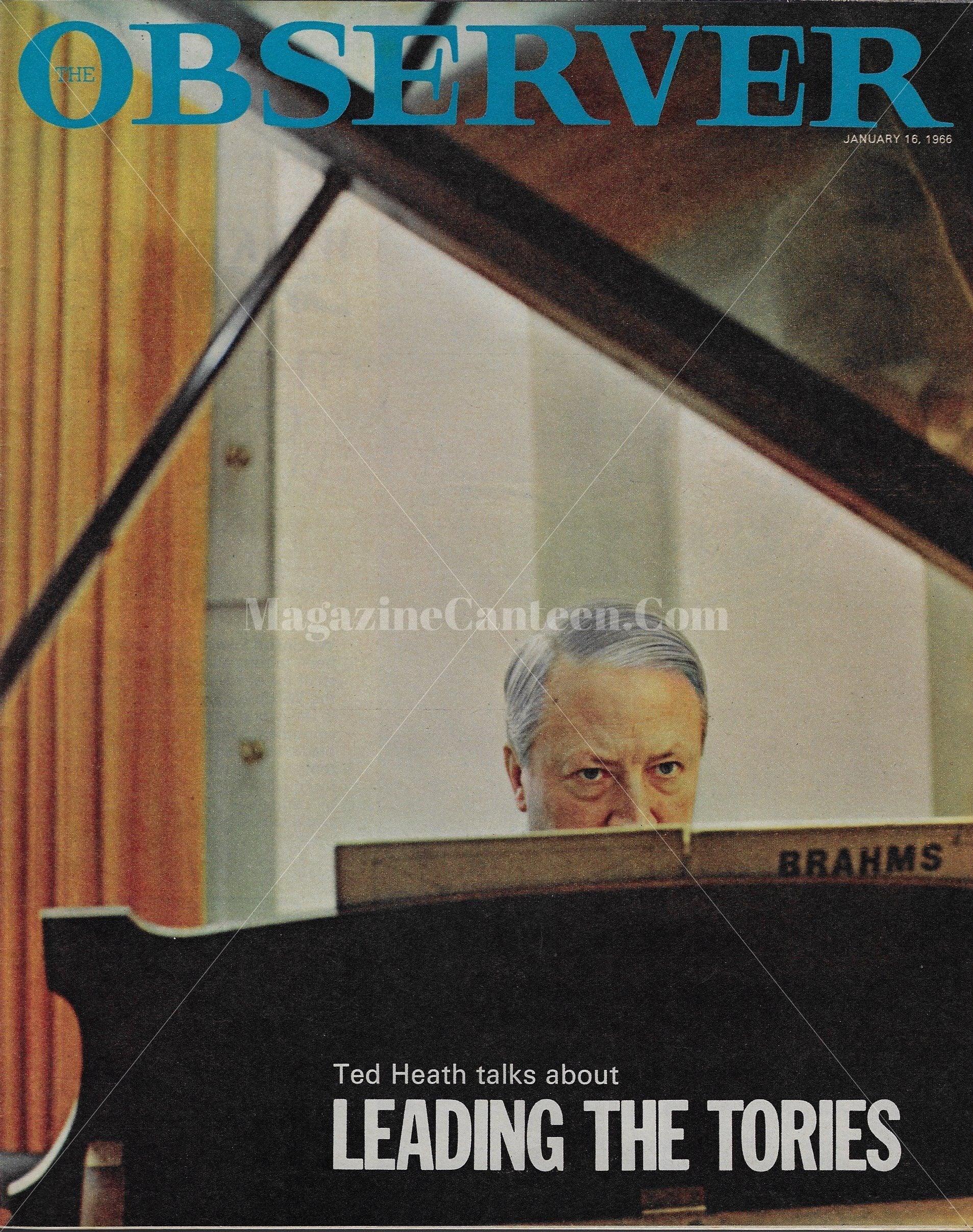 The Observer Magazine - Edward Heath Pat Phoenix