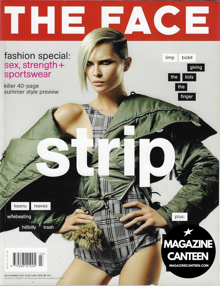 The Face Magazine 2001 - Erin Wasson NATALIA VODIANOVA Keanu Reeves