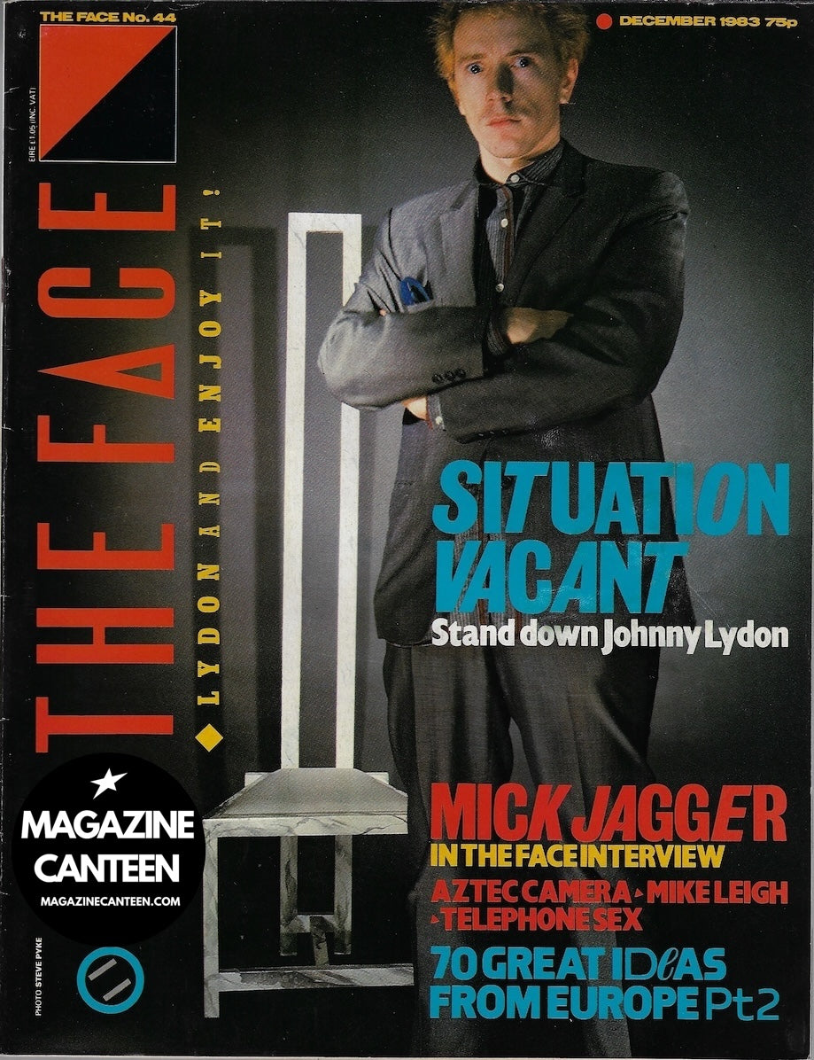 The Face Magazine 1983 - JOHN LYDON Mick Jagger PIL
