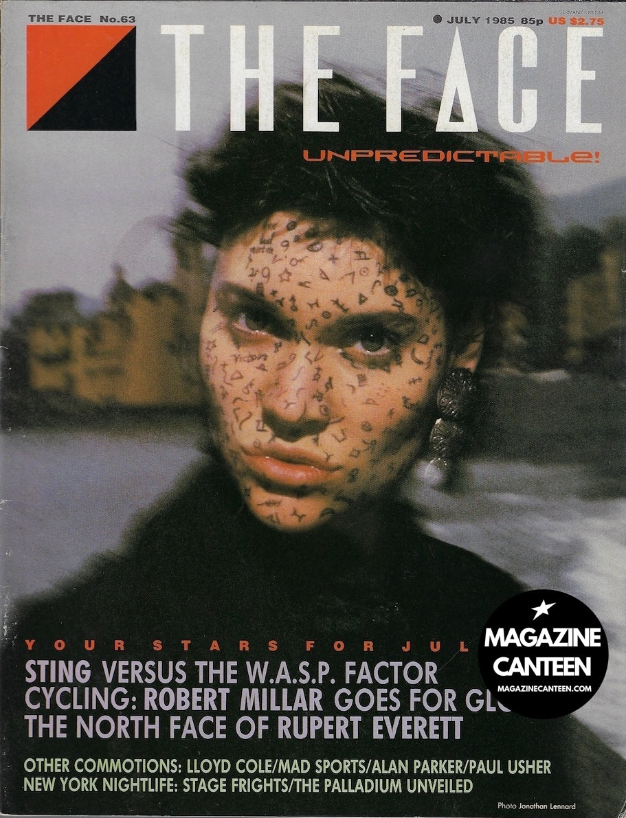 The Face Magazine 1985 - Peggy O Connor STING Rupert Everett