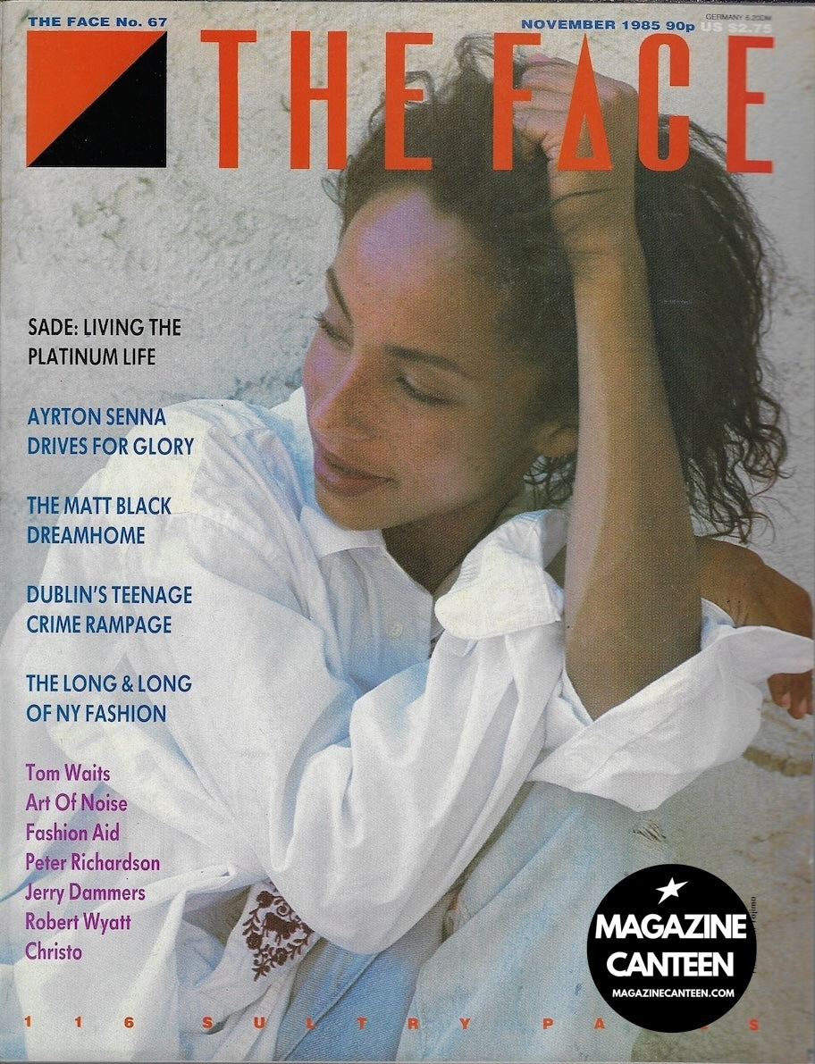 The Face Magazine 1985 - SADE ADU Tom Waits AYRTON SENNA
