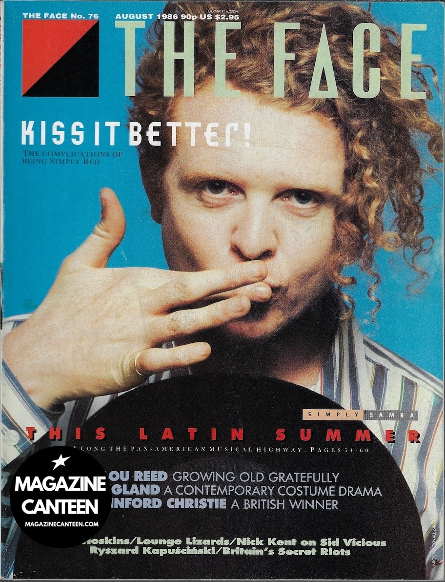 The Face Magazine 1986 - Mick Hucknall LOU REED Linford Christie