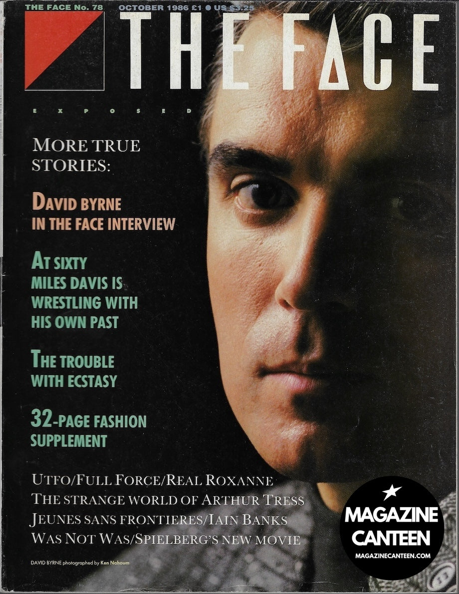 The Face Magazine 1986 - David Byrne NAOMI CAMPBELL Alexandra Pegg