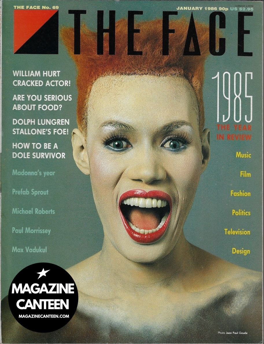 The Face Magazine 1986 - GRACE JONES Dolph Lundgren William Hurt