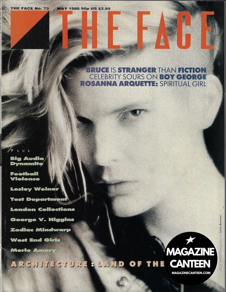 The Face Magazine 1986 - Leslie Winer BOY GEORGE Rosanna Arquette