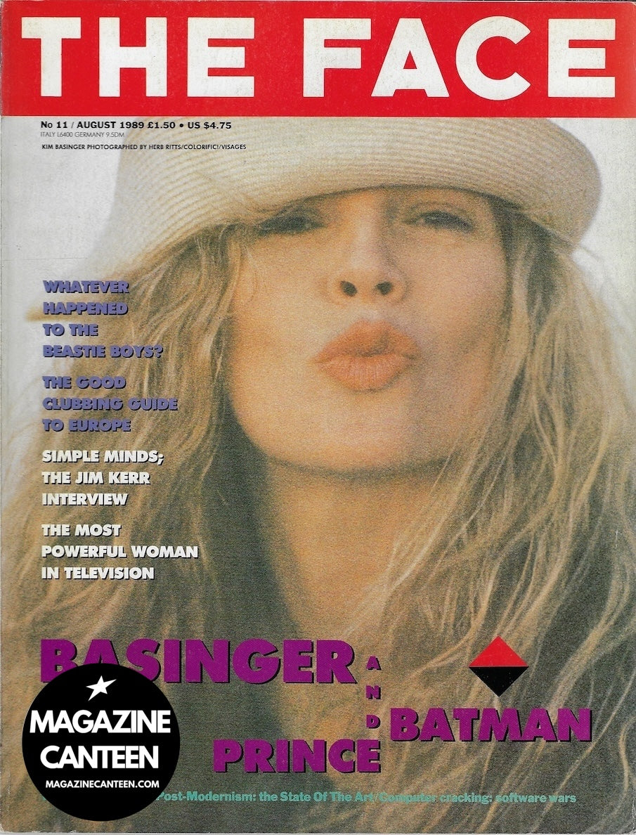 The Face Magazine 1989 - KIM BASINGER Herb Ritts