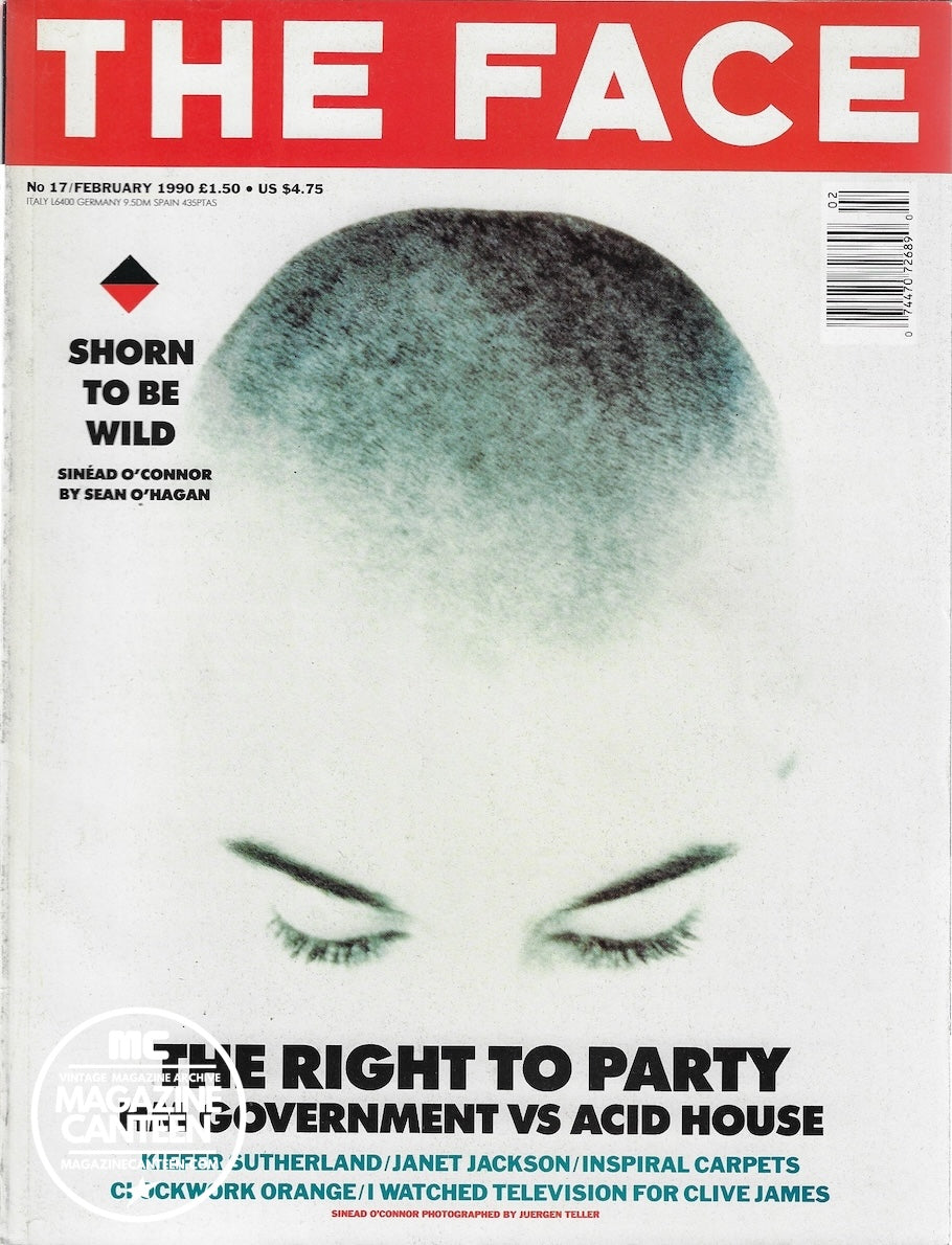 The Face Magazine 1990 - Sinead O'Connor JANET JACKSON Juergen Teller