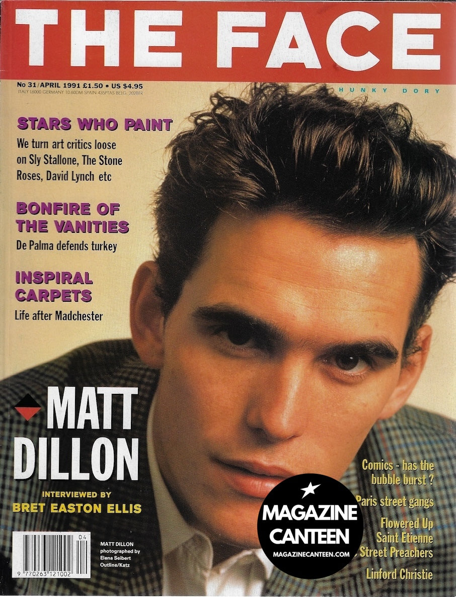 The Face Magazine 1991 - MATT DILLON Manic Street Preachers