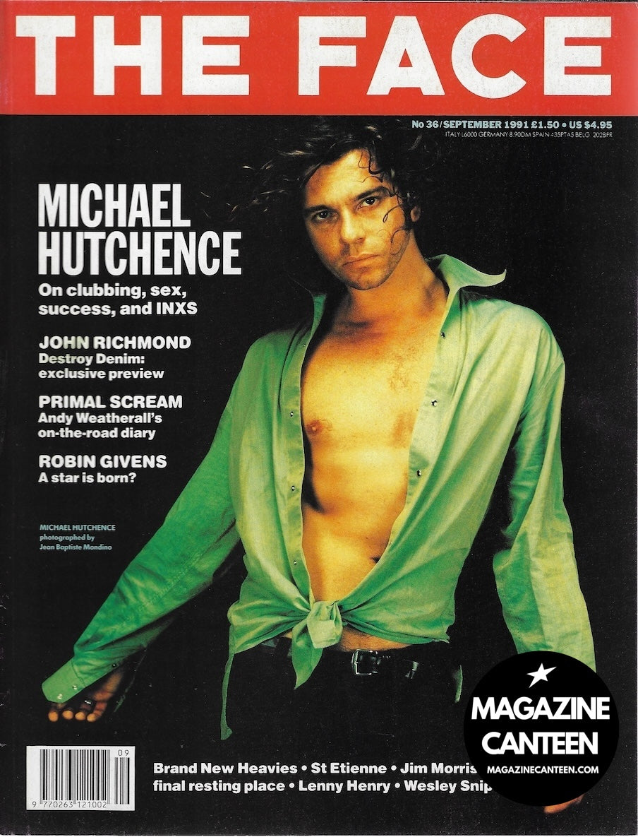 The Face Magazine 1991 - MICHAEL HUTCHENCE Primal Scream