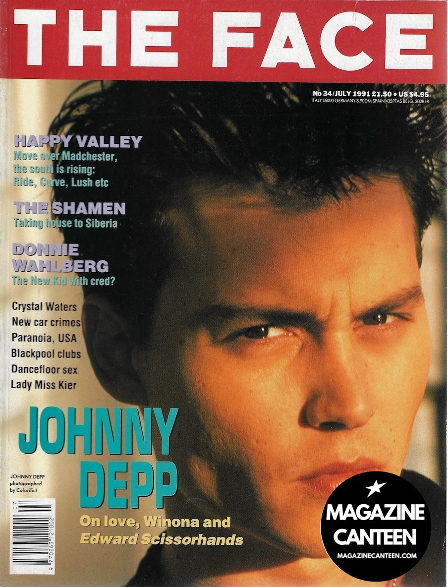 The Face Magazine 1991 - JOHNNY DEPP Emma Balfour David Sims NKOTB