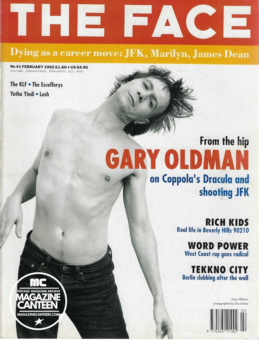 The Face Magazine 1992 - Gary Oldman DAVID SIMS Amanda Donohoe