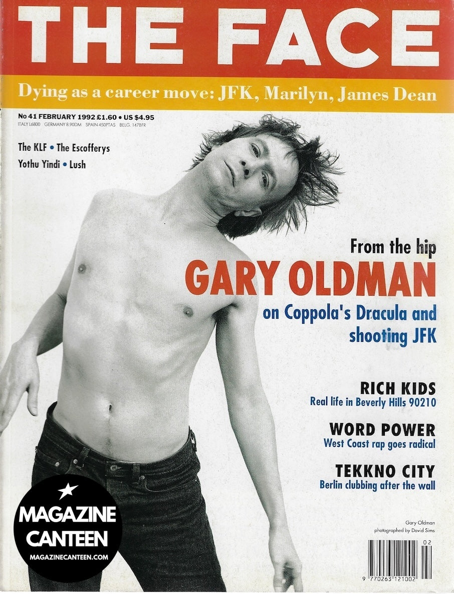 The Face Magazine 1992 - Gary Oldman DAVID SIMS Amanda Donohoe