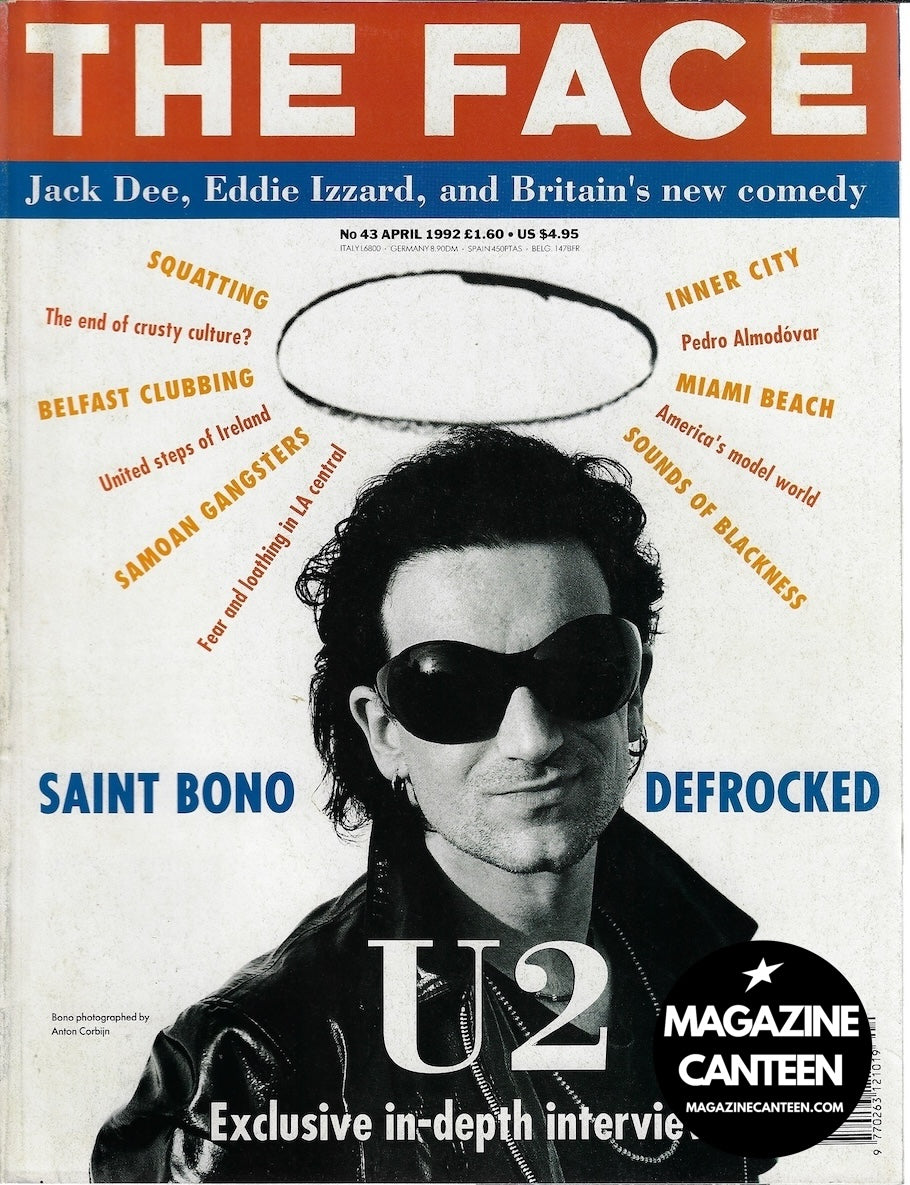 The Face Magazine 1992 - Bono U2 EDDIE IZZARD Pedro Almodovar