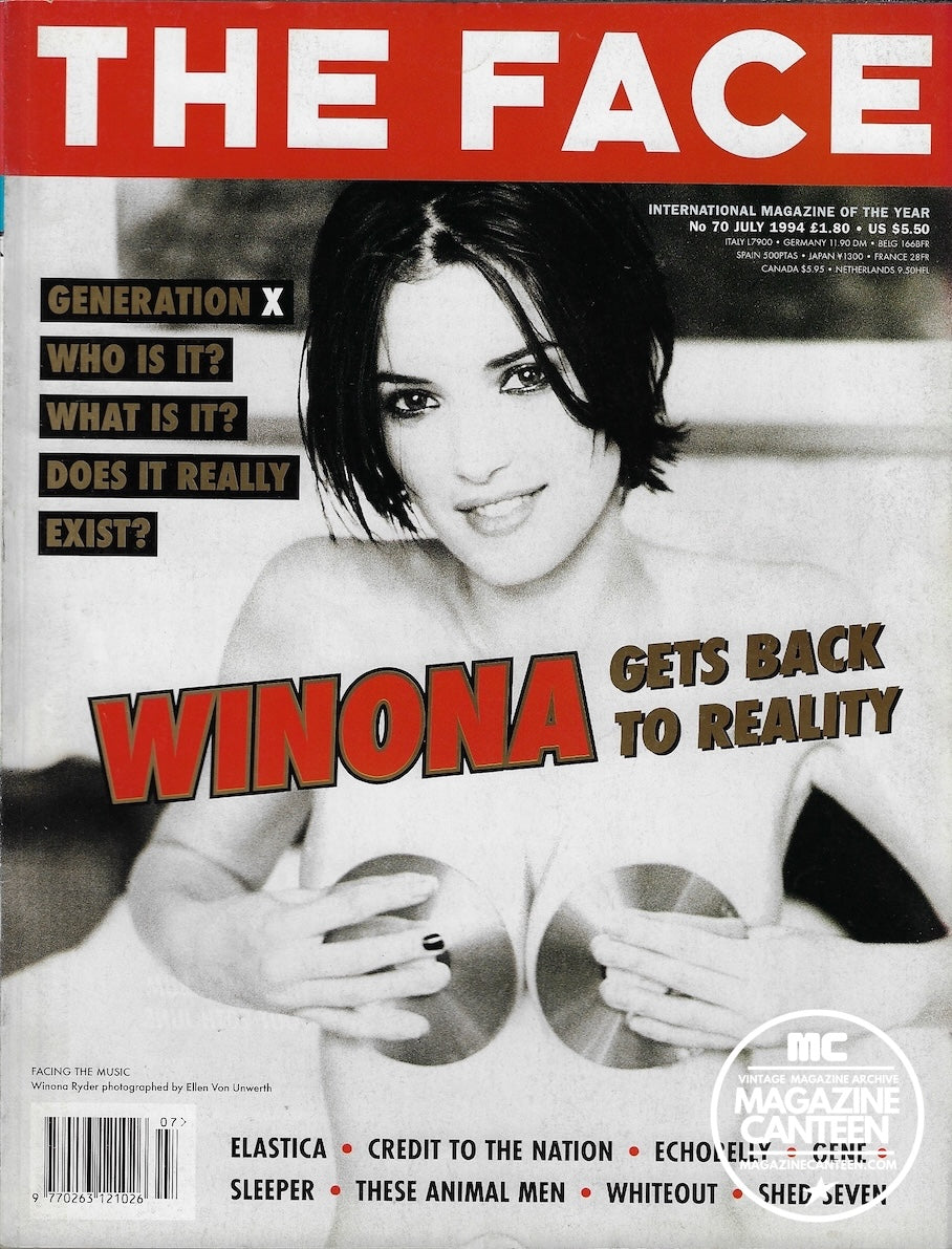 The Face Magazine 1994 - WINONA RYDER Elastica GENE