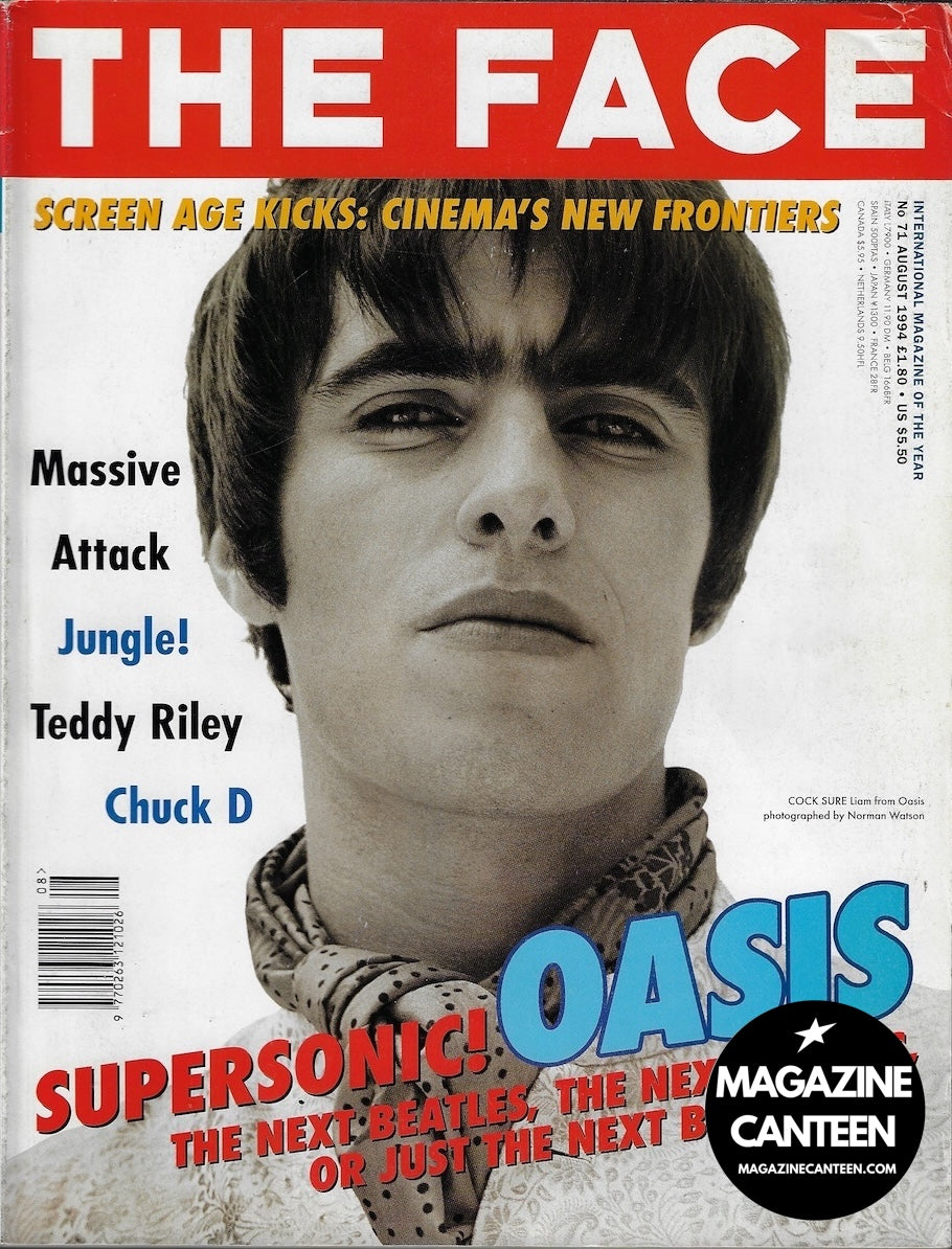 The Face Magazine 1994 - Oasis LIAM GALLAGHER Massive Attack