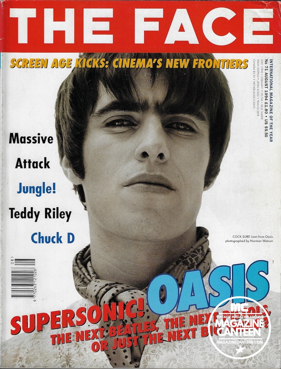 The Face Magazine 1994 - Oasis LIAM GALLAGHER Massive Attack