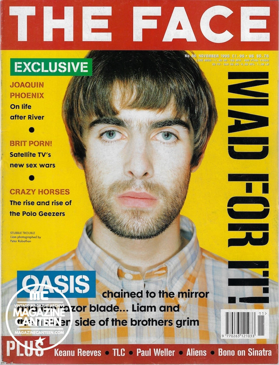 The Face Magazine 1995 - Liam Gallagher OASIS Milla Jovovich JOAQUIN PHOENIX