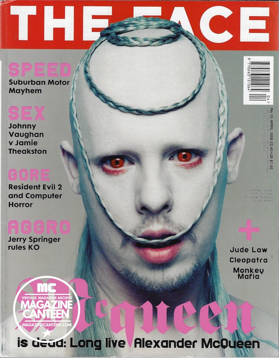 The Face Magazine 1998 - ALEXANDER MCQUEEN Jude law EVA HERZIGOVA