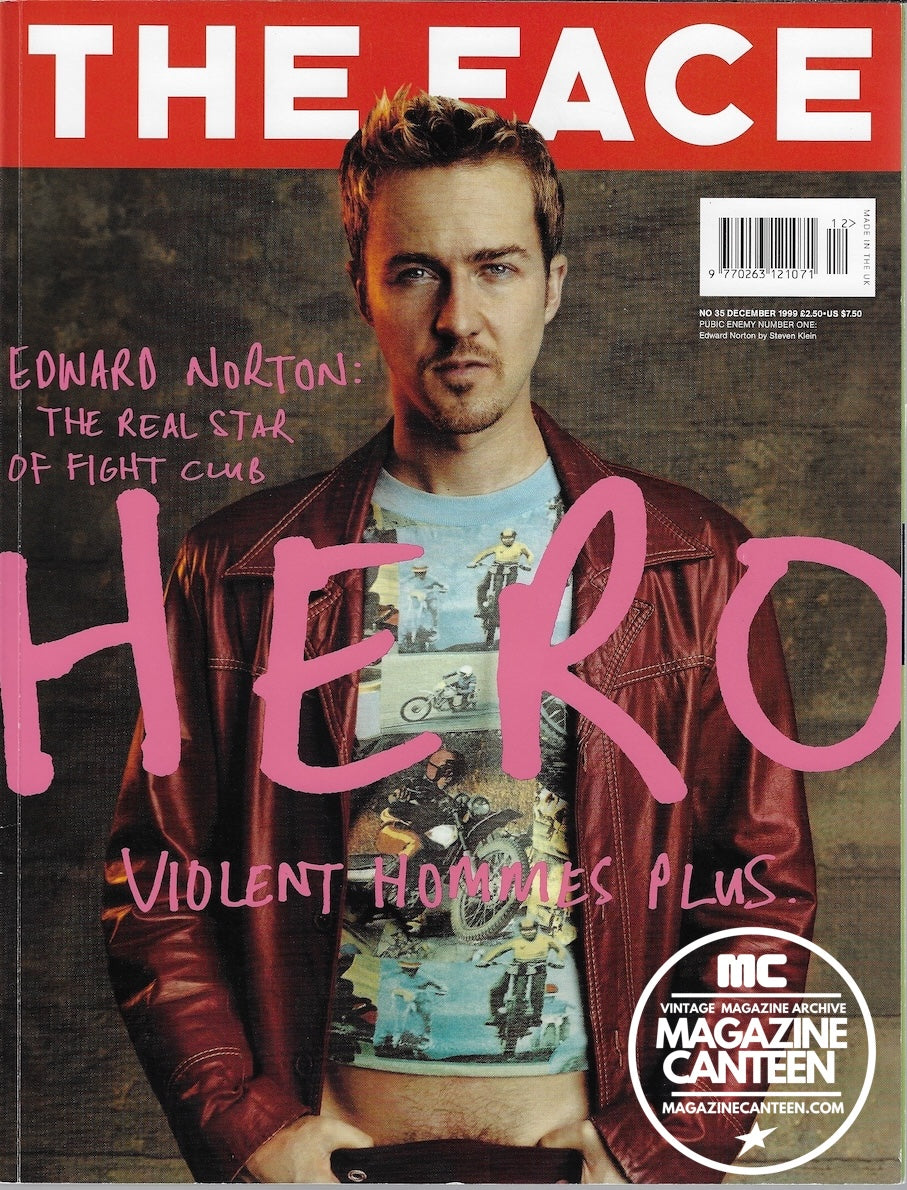 The Face Magazine 1999 - Edward Norton STEVEN KLEIN Gisele Bundchen FIGHT CLUB