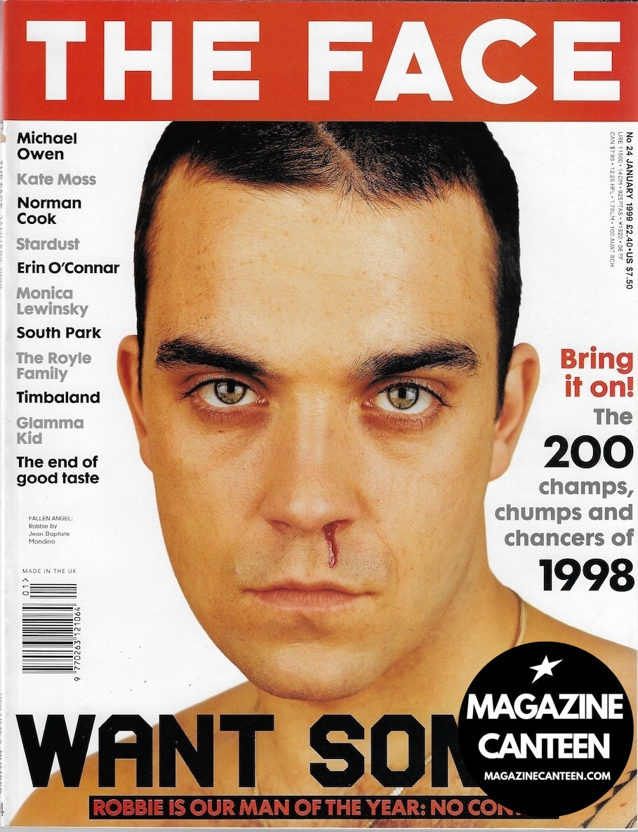 The Face Magazine 1999 - ROBBIE WILLIAMS Helena Christensen CHER