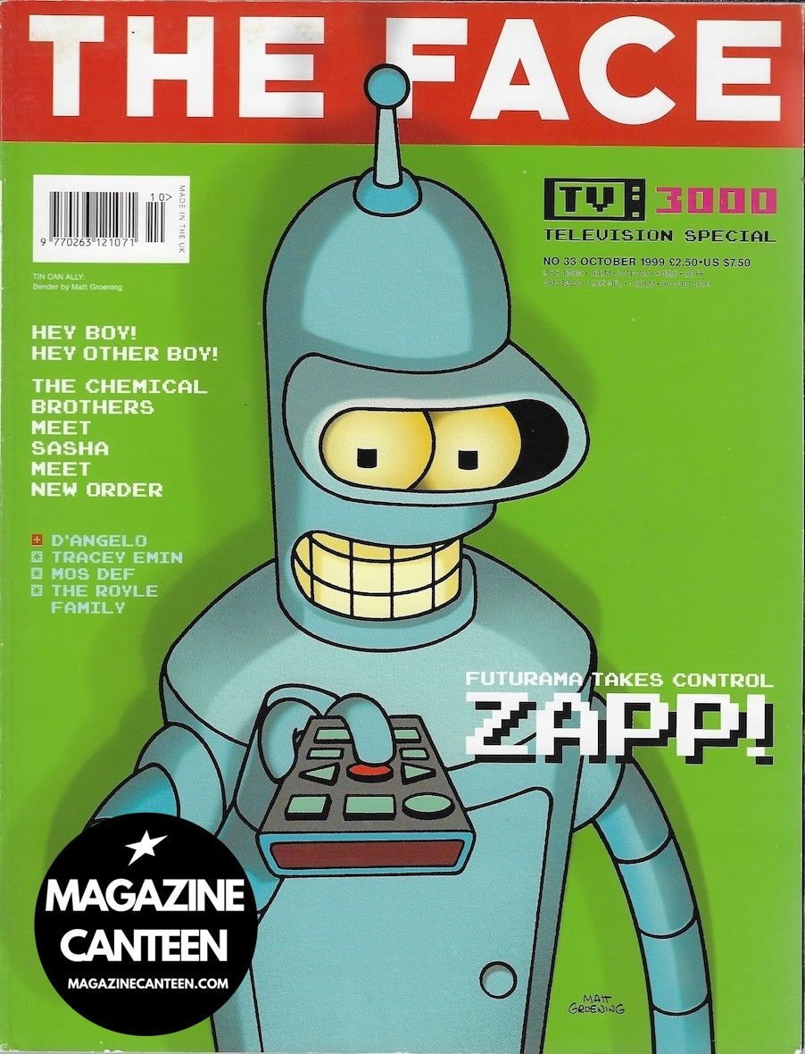 The Face Magazine 1999 - Futurama BENDER Steven Klein TRACEY EMIN