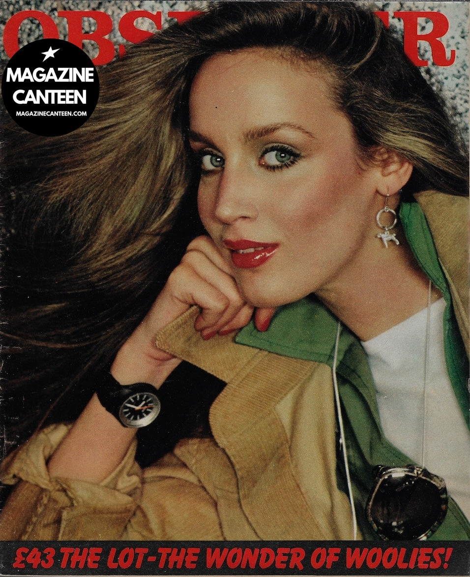 The Observer Magazine - JERRY HALL Christa Peters 1976 rare