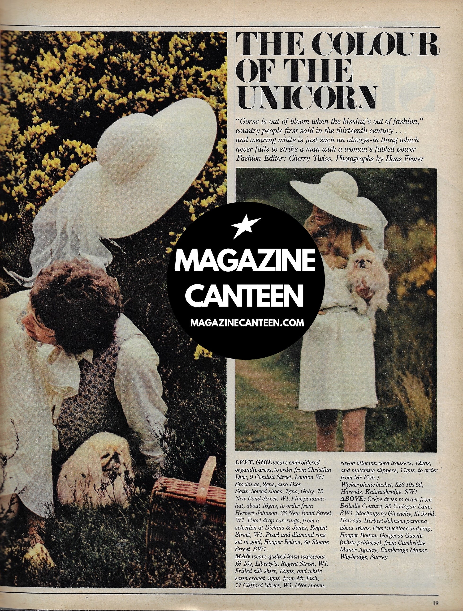 The Telegraph Magazine - HANS FEURER Unicorn Fashion 60S Samantha Jones model