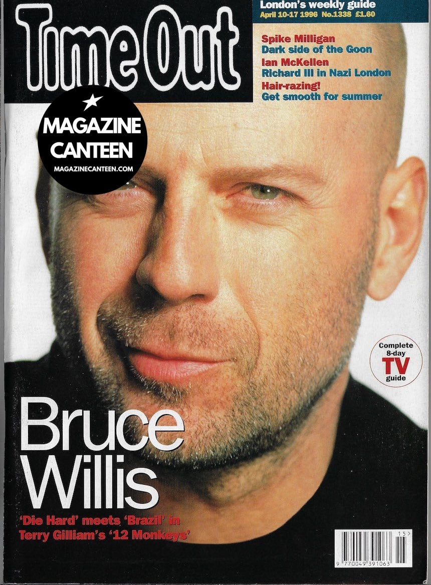 Time Out Magazine Bruce Willis Ian McKellen Magazine Canteen Time Out Magazine Bruce Willis Ian McKellen Magazine Canteen