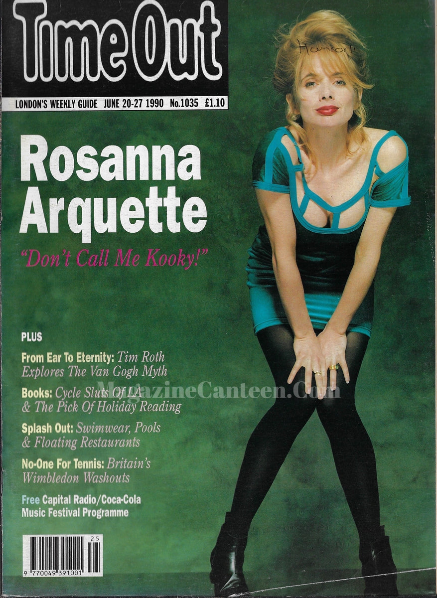 Time Out Magazine Rosanna Arquette Magazine Canteen 