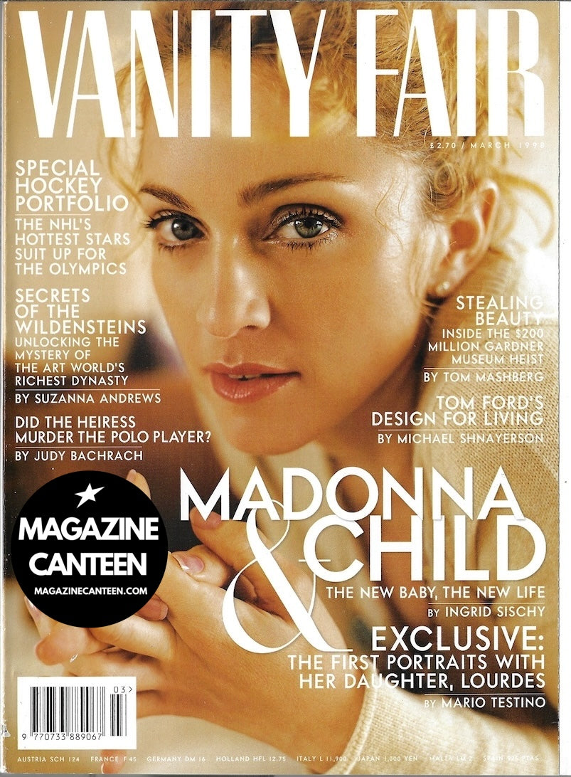 Vanity Fair Magazine - Madonna TOM FORD Edith Head MARIO TESTINO